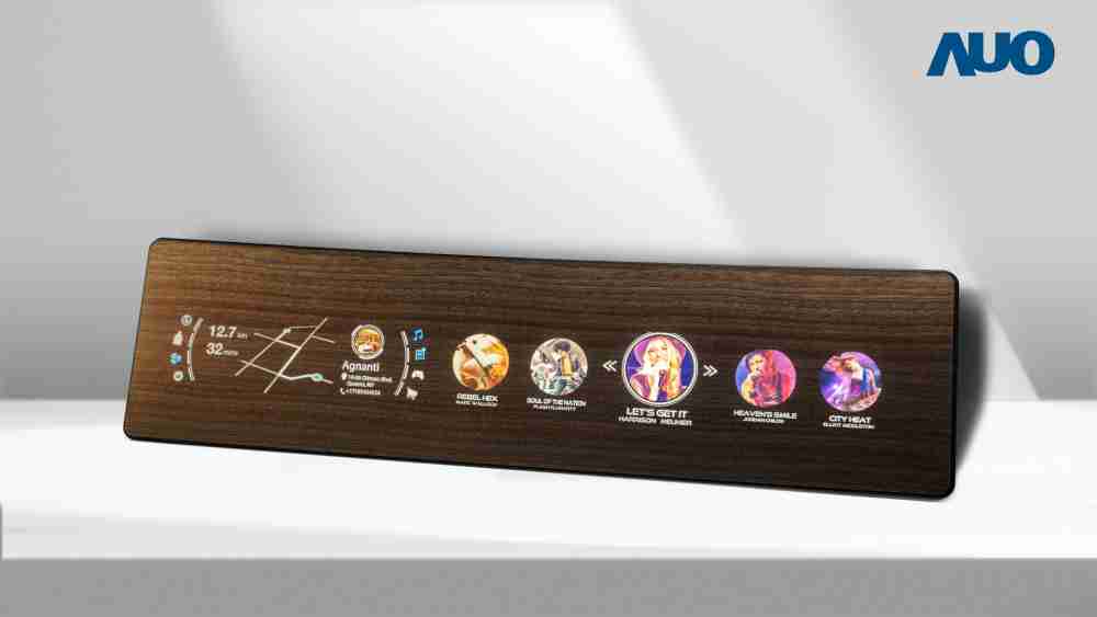 尊龙集团研发全球最高穿透度达80%的AmLED木纹显示器，，，可于使用时呈现高亮度、、、清晰可见的信息，，，，并在不使用时回归为单纯的饰板，，，节能兼具美观