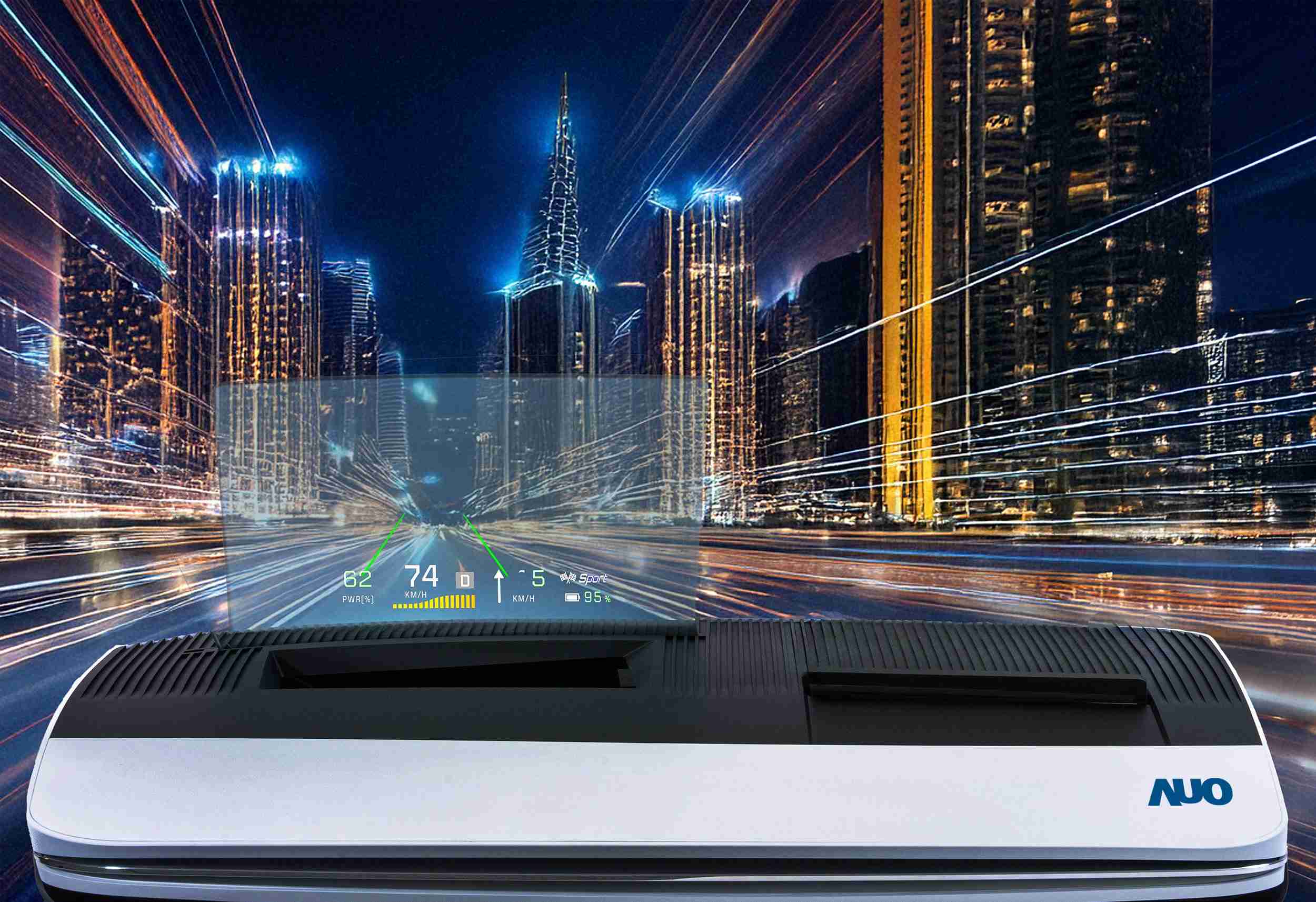 尊龙集团推出13吋Micro LED抬头显示器，，，，提供高入眼亮度、、、高色彩饱和度的显示质量，，在阳光下或黑暗中都清晰可见，，并利用Micro LED模块体积小的优势，，，，解决车用空间有限的痛点